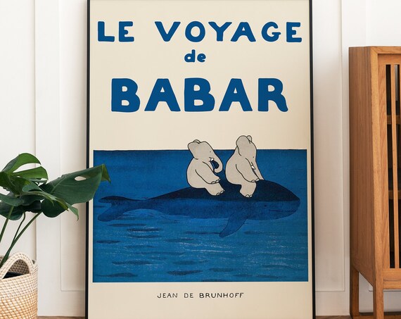 Babar The Retro Travel Poster
