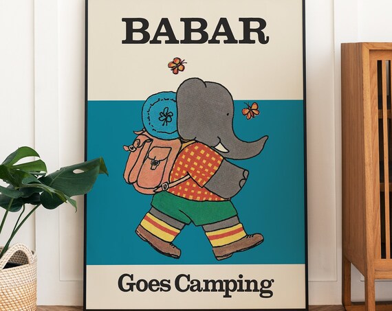 Babar The Elephant Nursery Decor Art Print