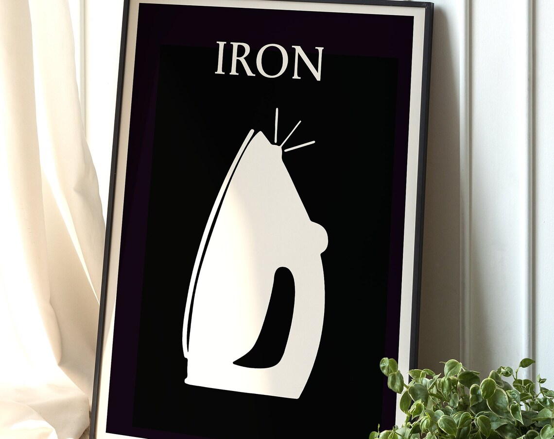 Laundry Room Symbol Guide, Modern Art Print