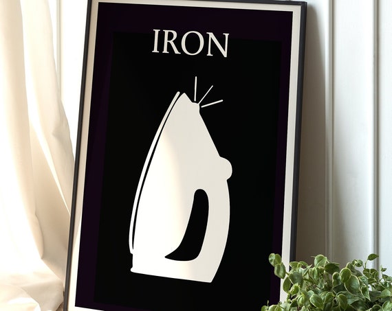 Laundry Room Symbol Guide, Modern Art Print