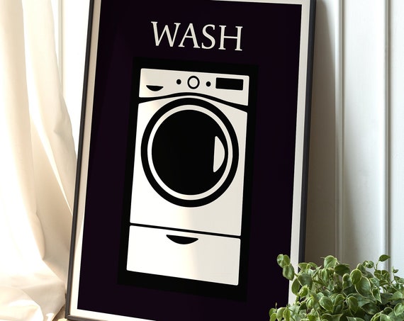 Laundry Symbol Guide, Modern Laundry Room Decor