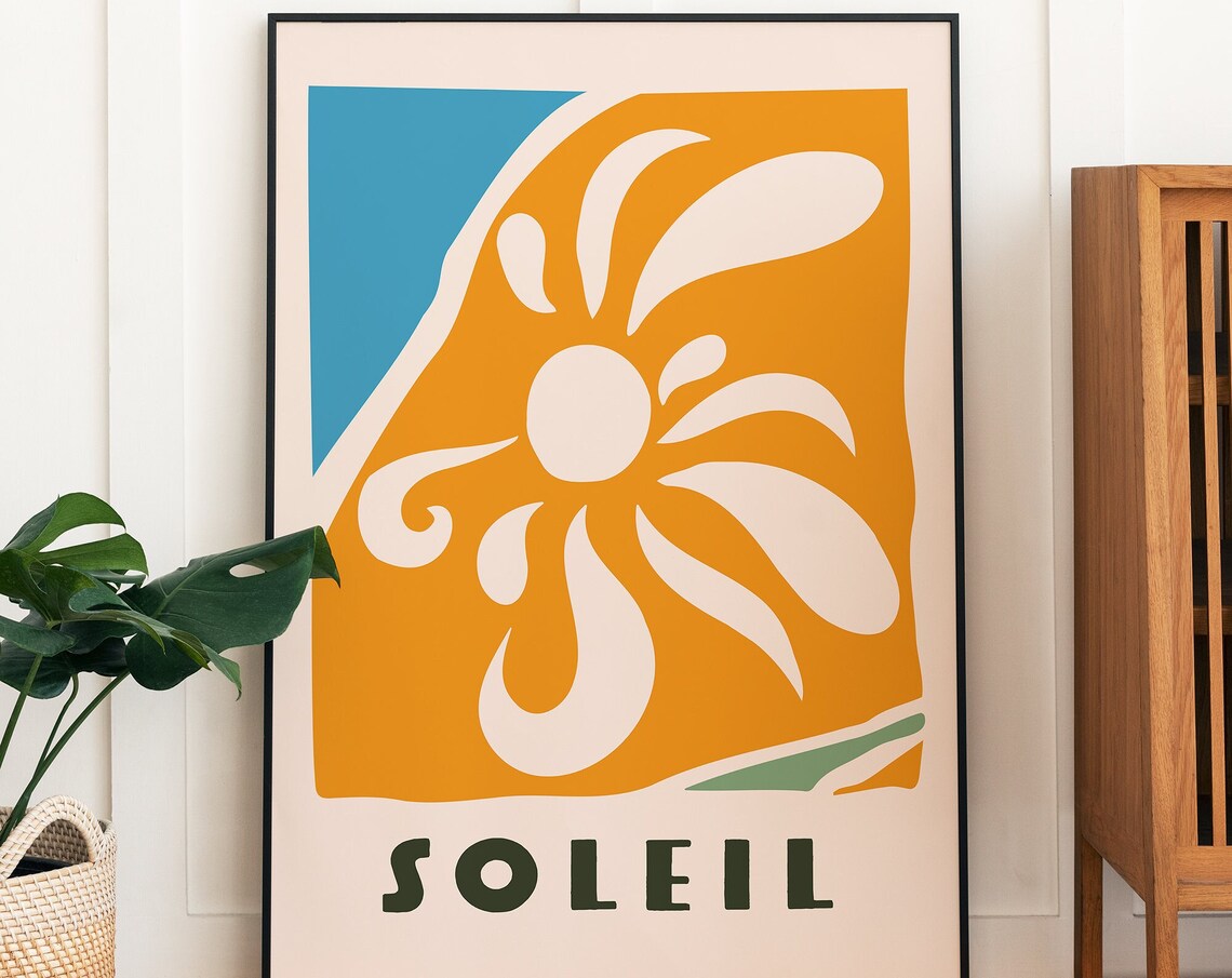 Vacation Poster, Vintage Beach Wall Decor