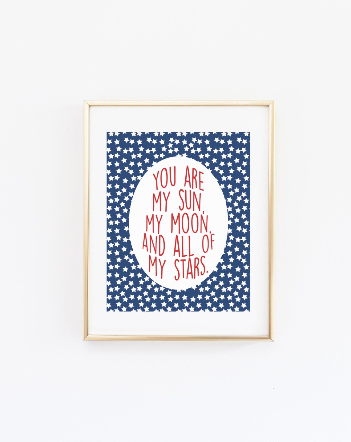 You Are My Sun Moon And Stars Nursery Art Print