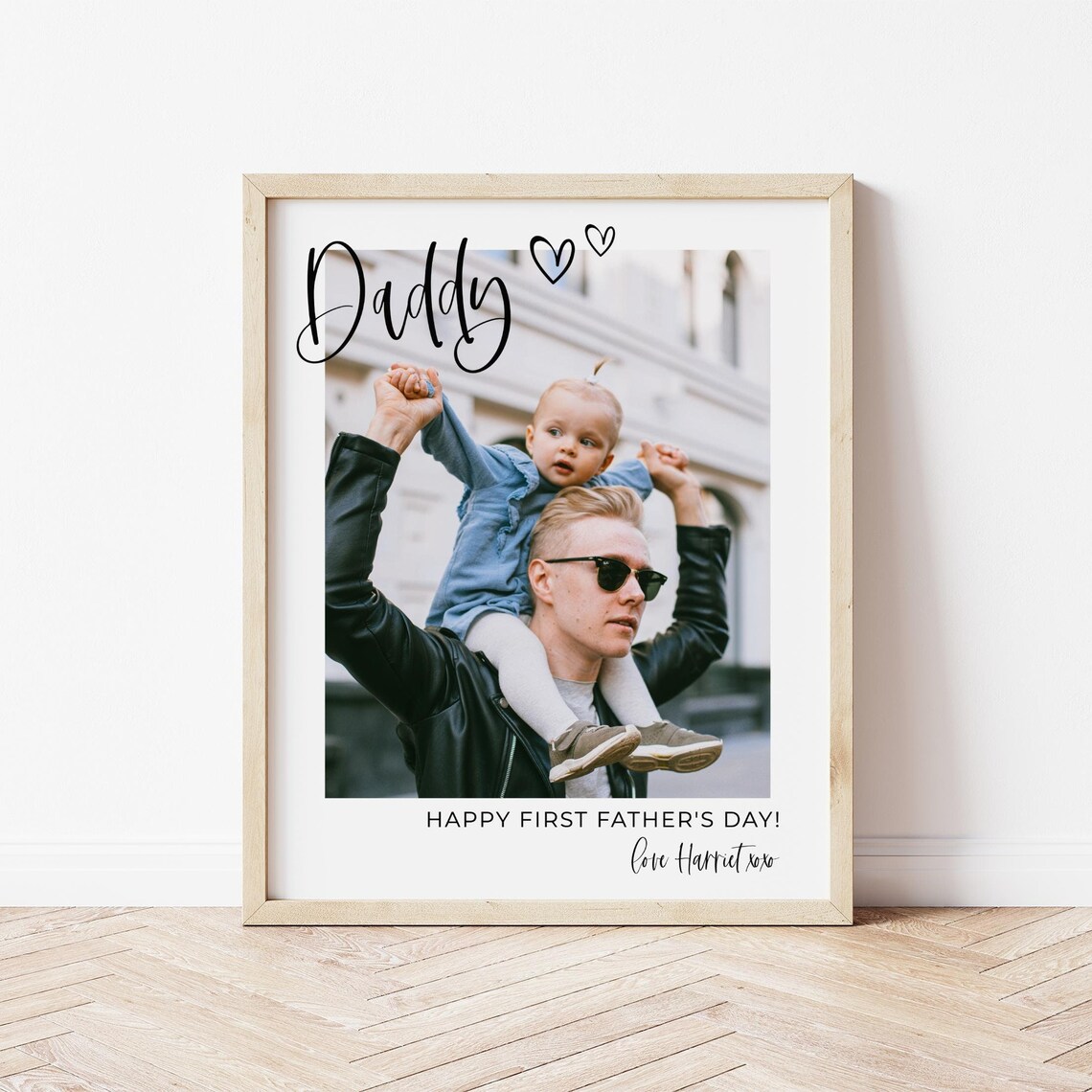 First Fathers Day Photo Gift Template, Dad Present - Image 3
