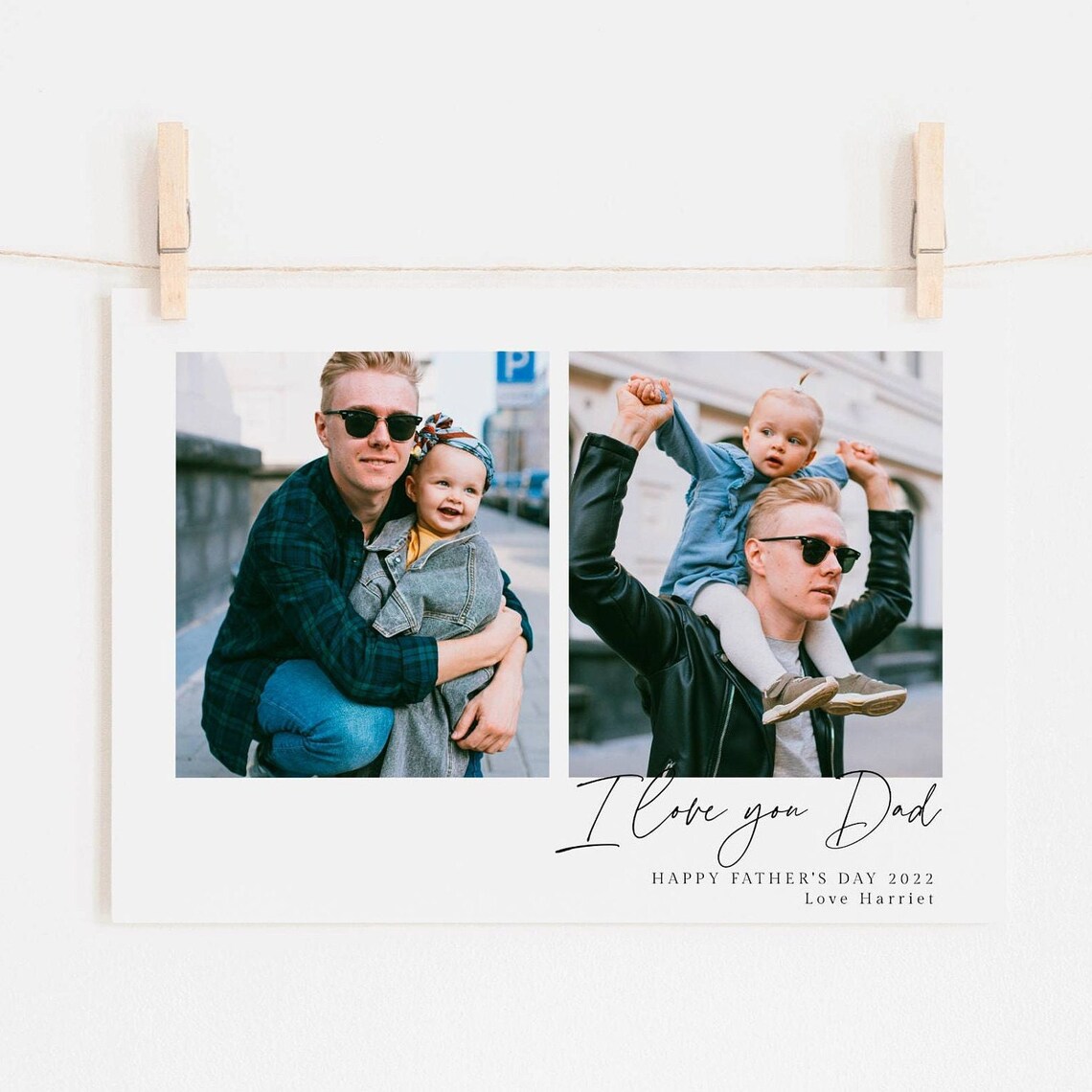 Father's Day Photo Gift for Dad, Editable Poster - Image 3