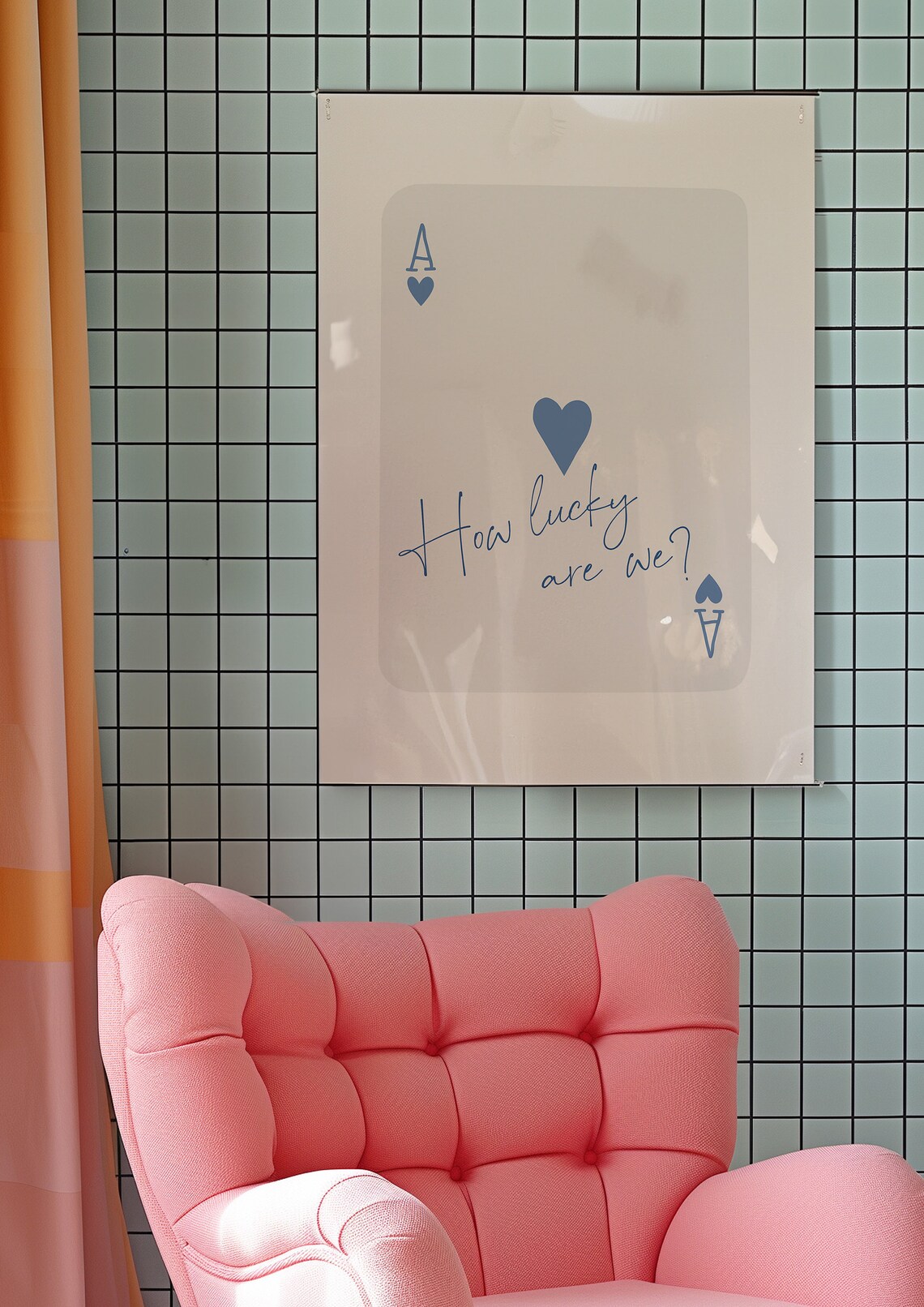 Ace Of Hearts Lucky You Poster, Preppy Y2K Style - Image 3