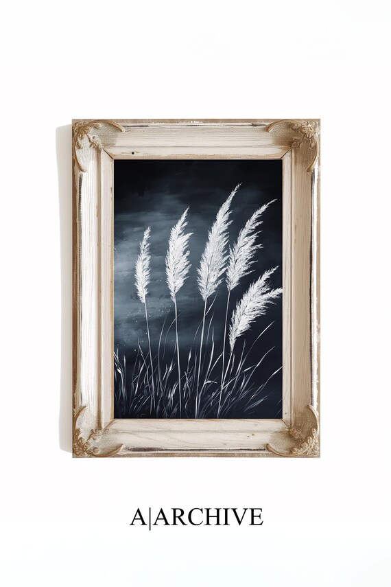 Moody Botanical Dark Autumn Botanical Print Gothic Floral Wall Art Vintage Decor