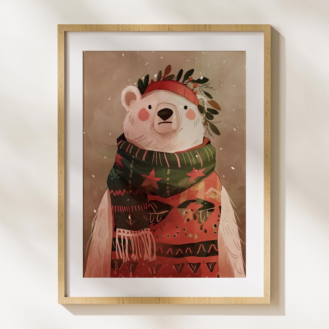 Festive Bear Holiday Spirit, Winter Wildlife