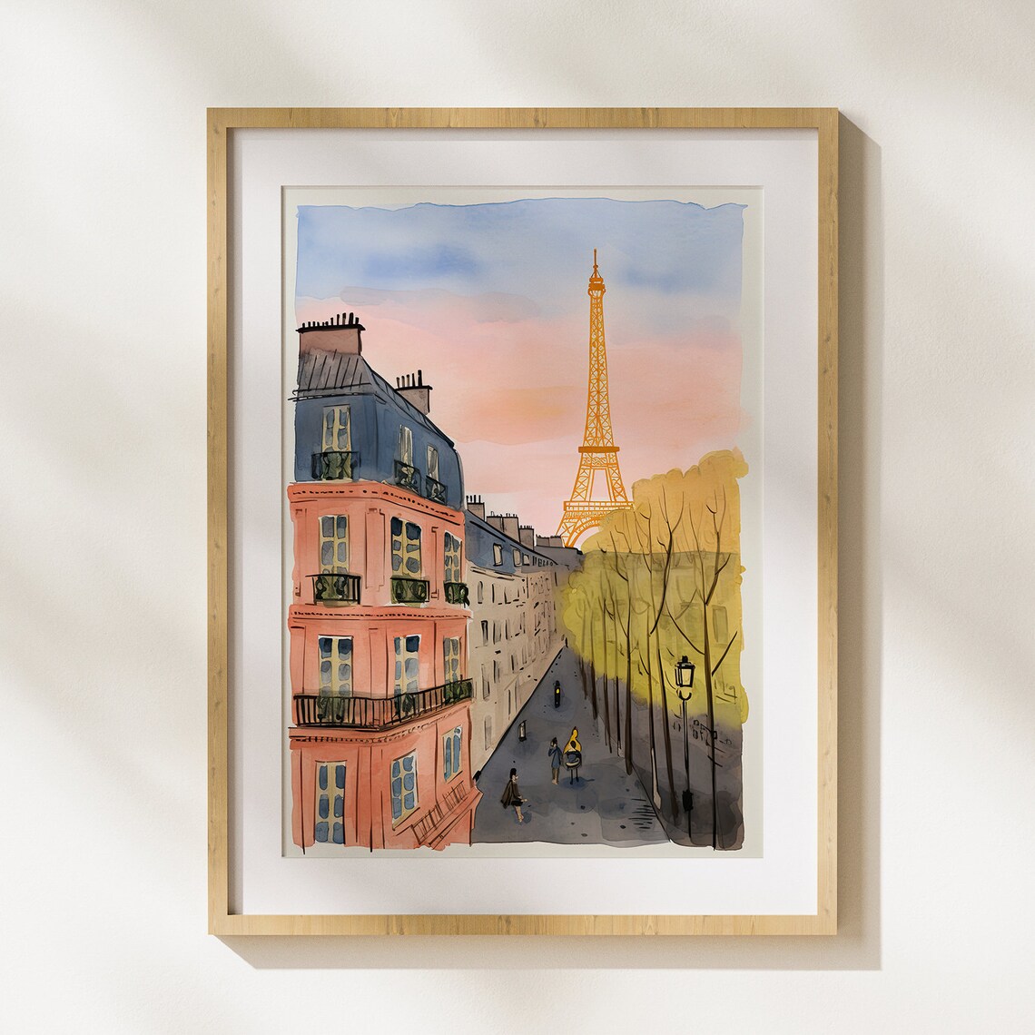 Paris and Lisbon Travel Gallery Set of Four Charming City Art Poster - Image 2