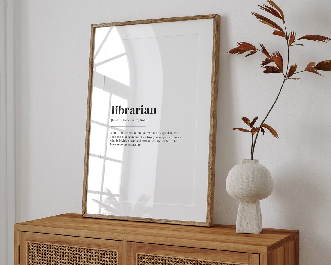 Librarian Definition Meaning, Gift for Librarian - Image 3