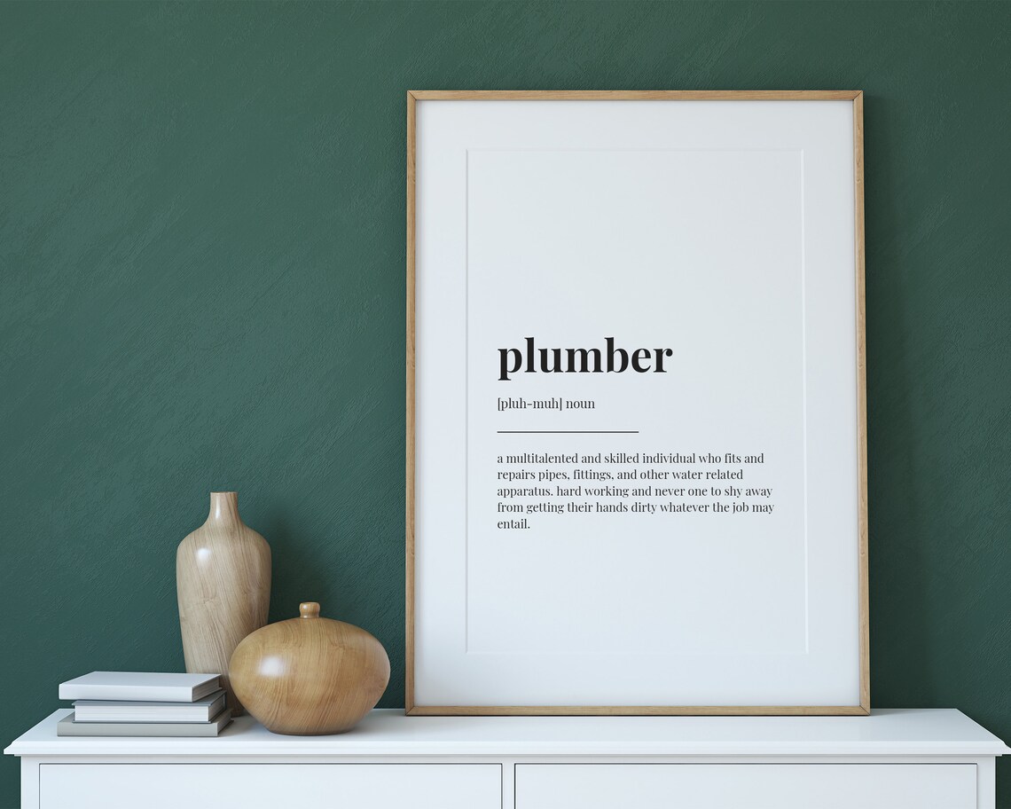 Plumber Definition Meaning, Gift for Plumber - Image 3