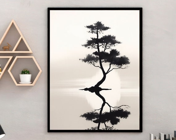 Zen Wall Art Japanese Art Zen Printed Wall Art Japanese Fine Art Zen Wall Decor Mimimalist Japan Art Japanese Minimalist Poster