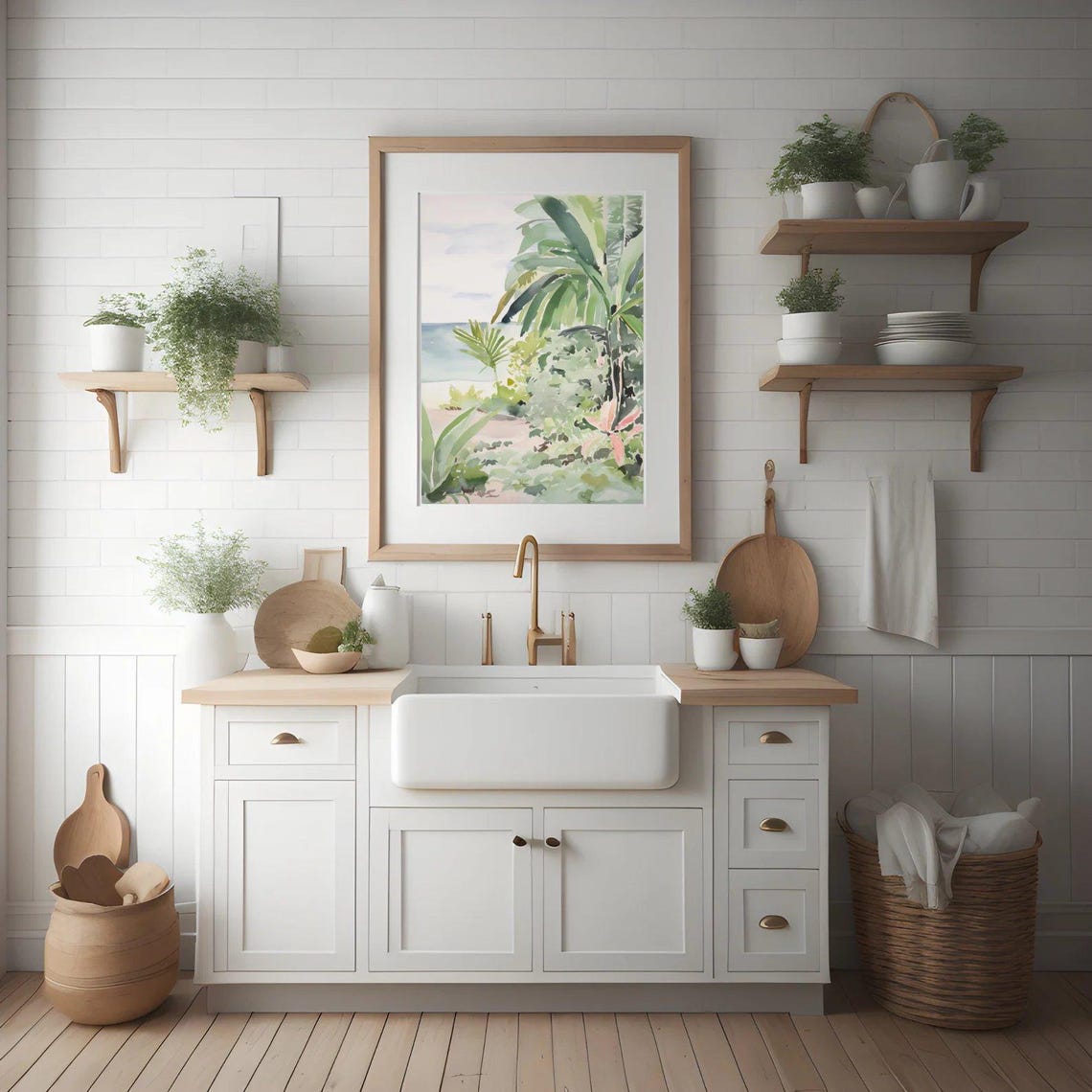 Tropical Beach Watercolor Art Print, Australian Decor - Image 3