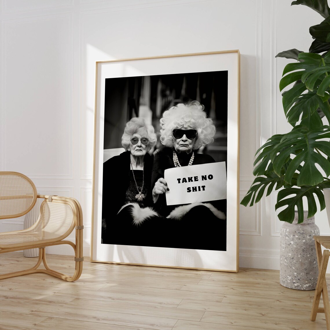 Take No Sh Feminist Quote Print, Girl Power Poster - Image 3