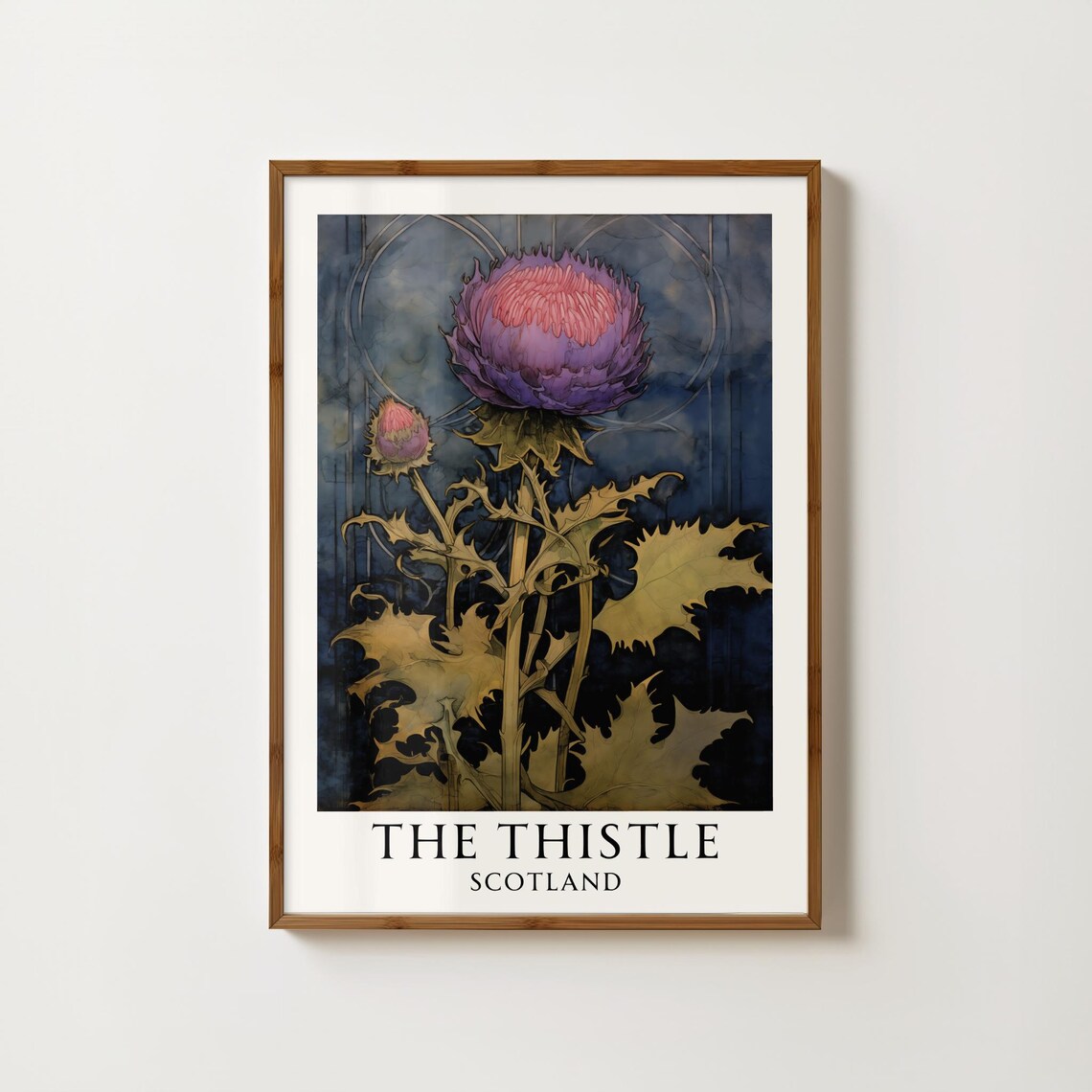 Scottish Thistle Botanical Art Print, Scotland