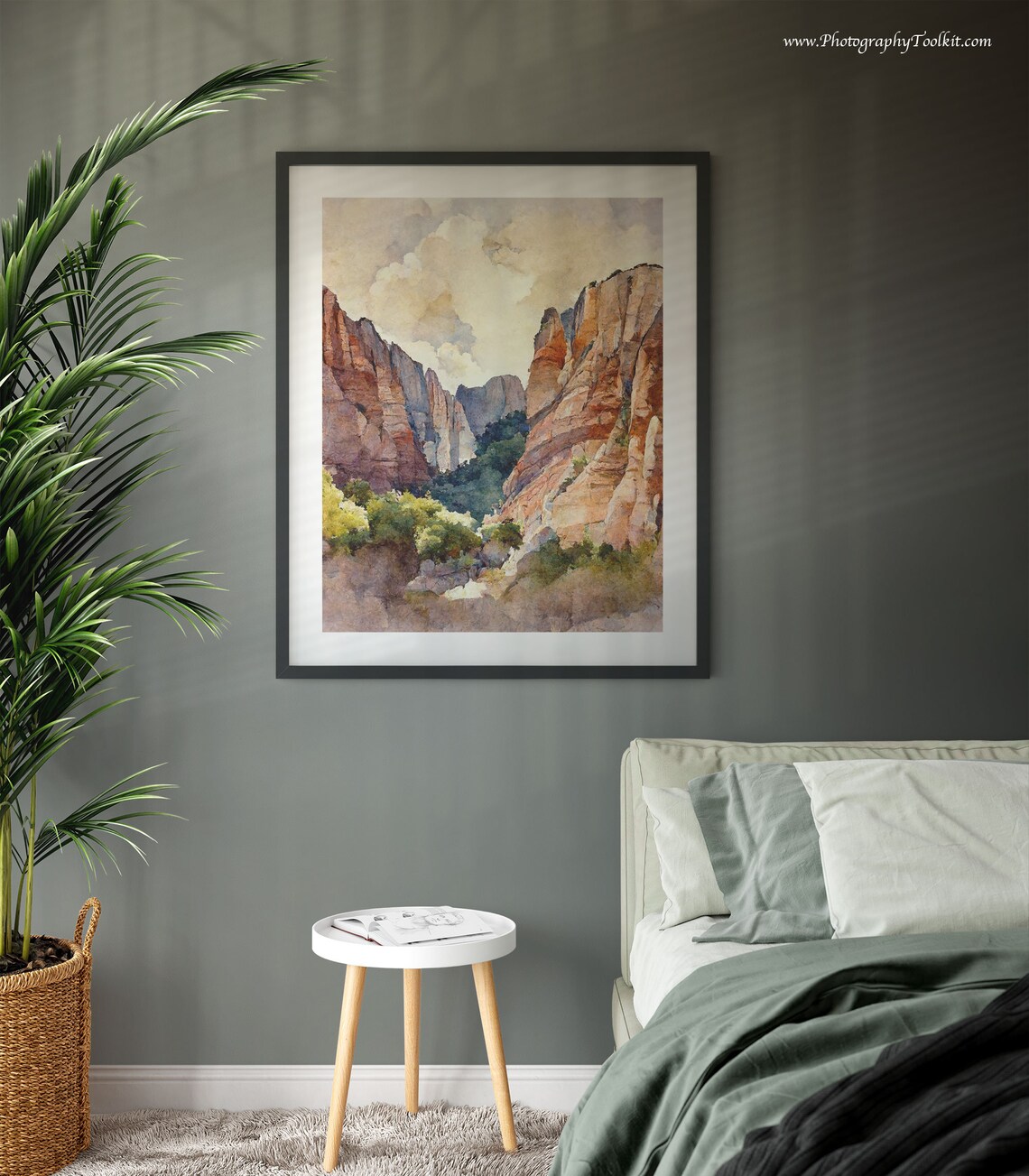 Zion Canyon Print, Boho Western Southwest Decor - Image 3
