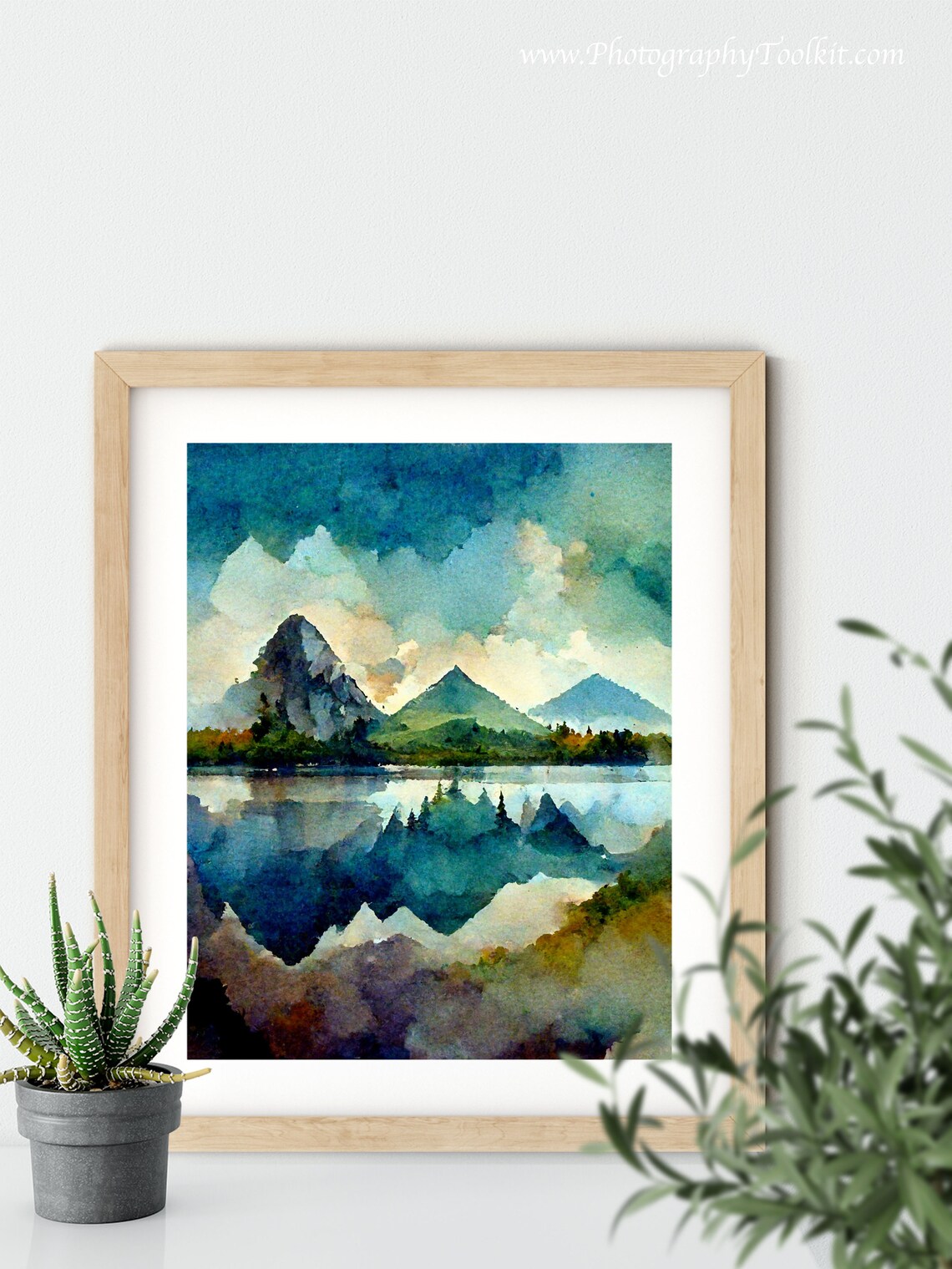 Winter Forest Landscape Art Print, Rustic Pine Trees - Image 5