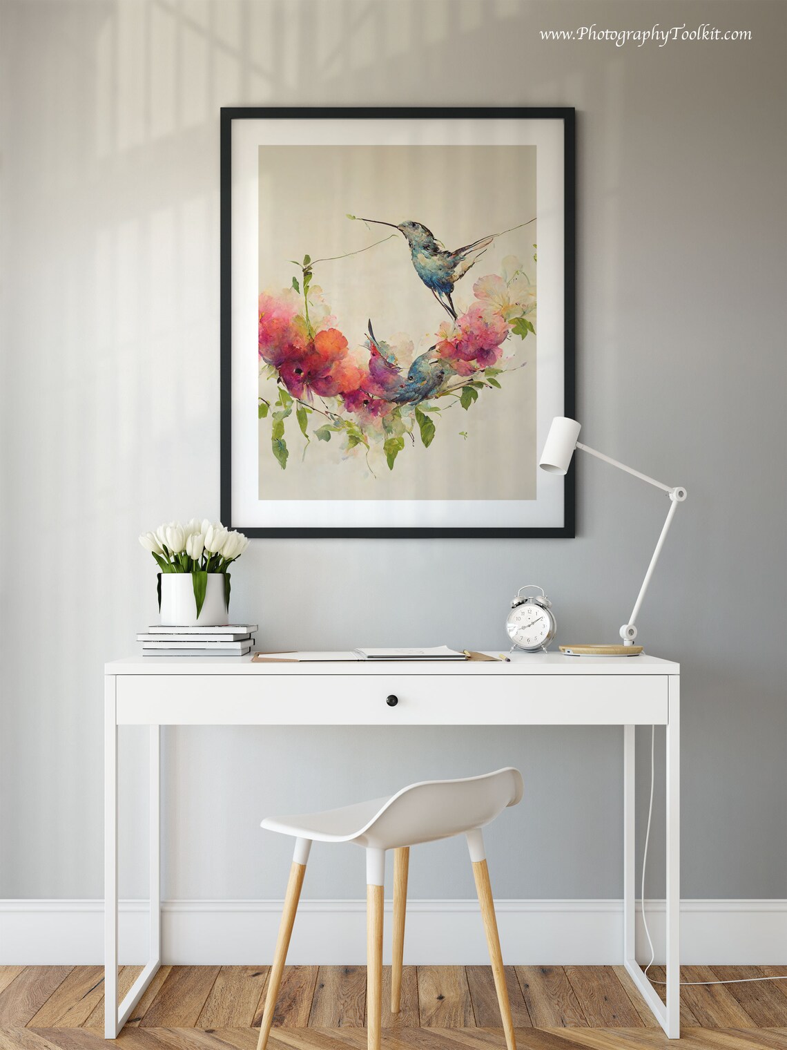 Hummingbird Watercolor Bird Art Print, Bird Lover Gift - Image 2