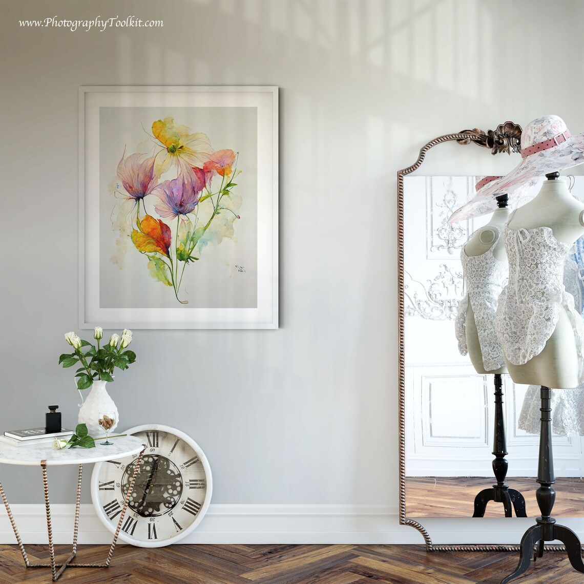 Wildflowers Botanical Art Print, Greenery Decor - Image 5