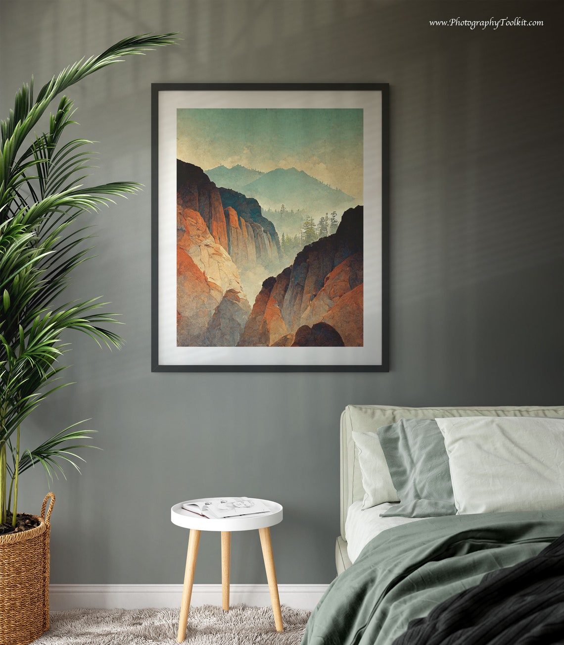 Kings Canyon National Park Print Kings Canyon Wall Art Kings Canyon Art Print Kings Canyon National Park Poster Vintage Travel Poster - Image 3