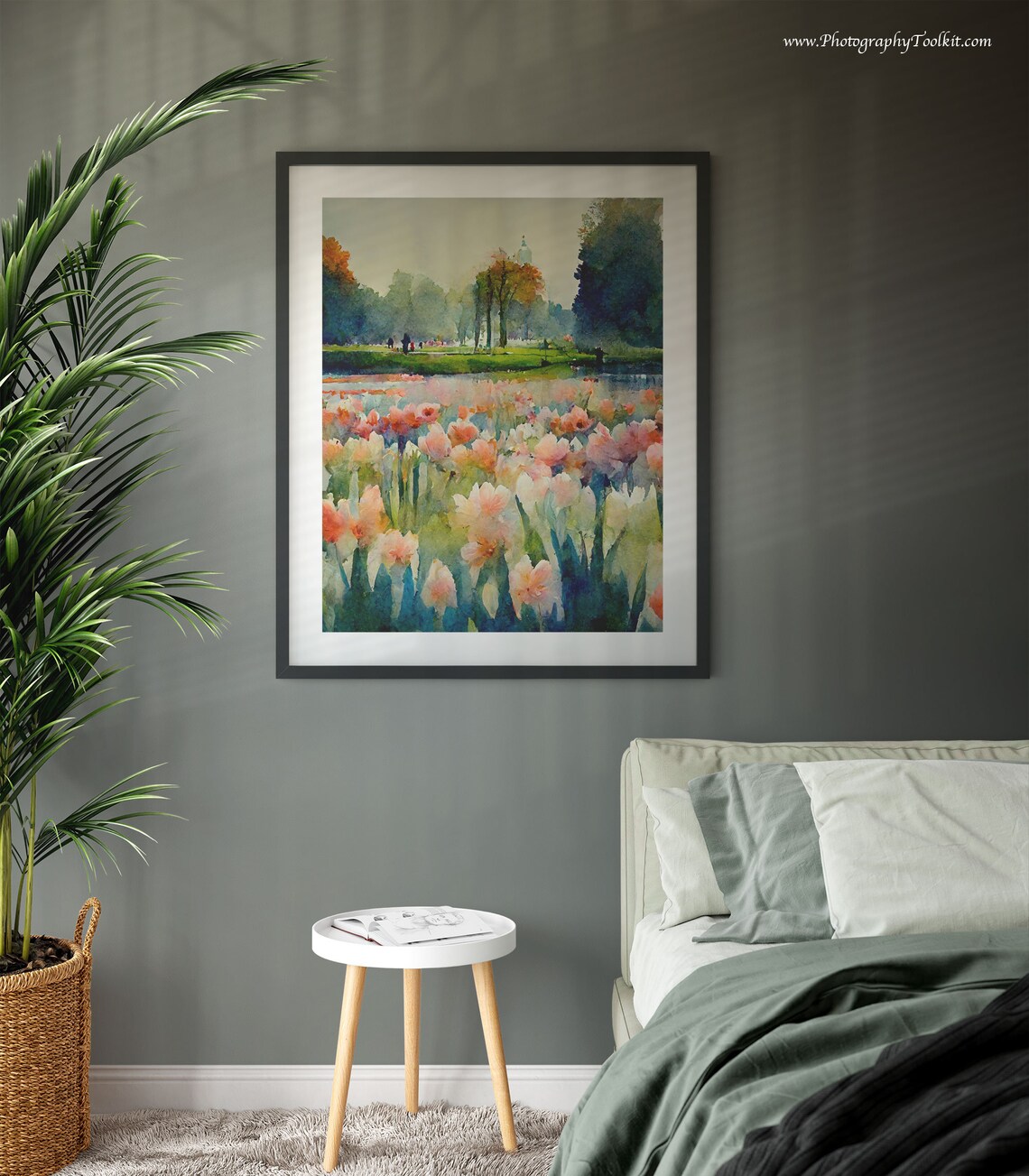 Keukenhof Tulip Field Print, Scandinavian Art Print - Image 3
