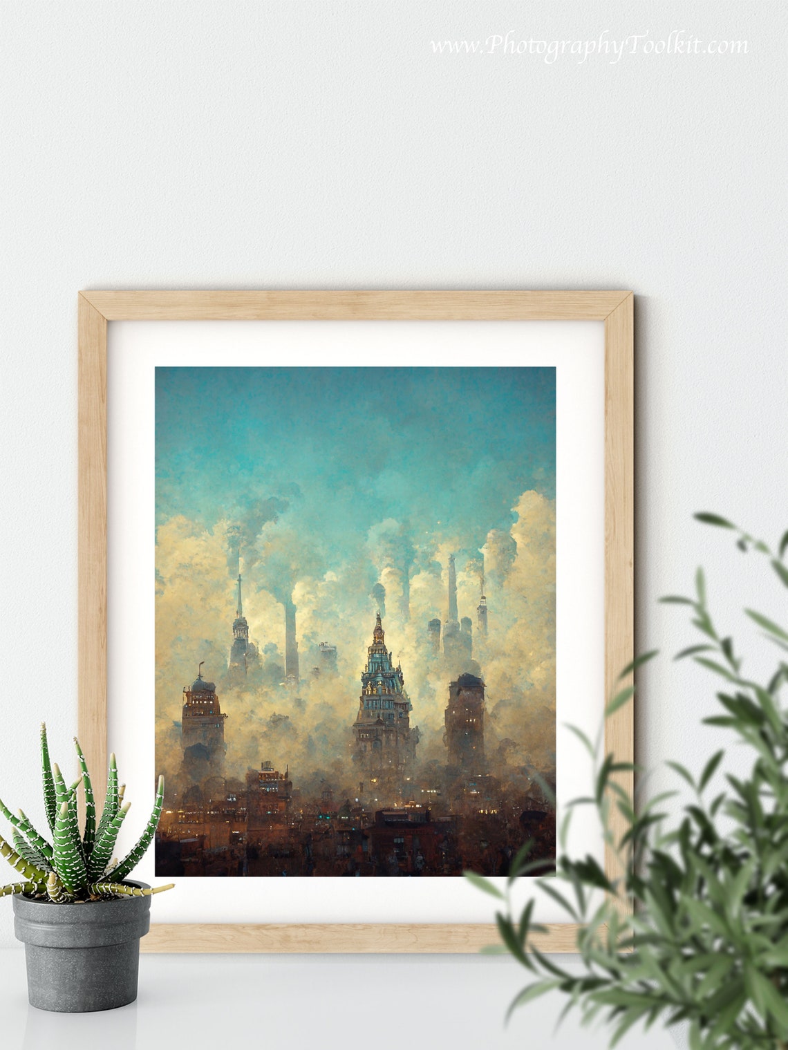 City Prints Skyline Print Cityscape Painting Art Print Painting Of A City Wall Art Cityscape Art Cityscape Print - Image 5