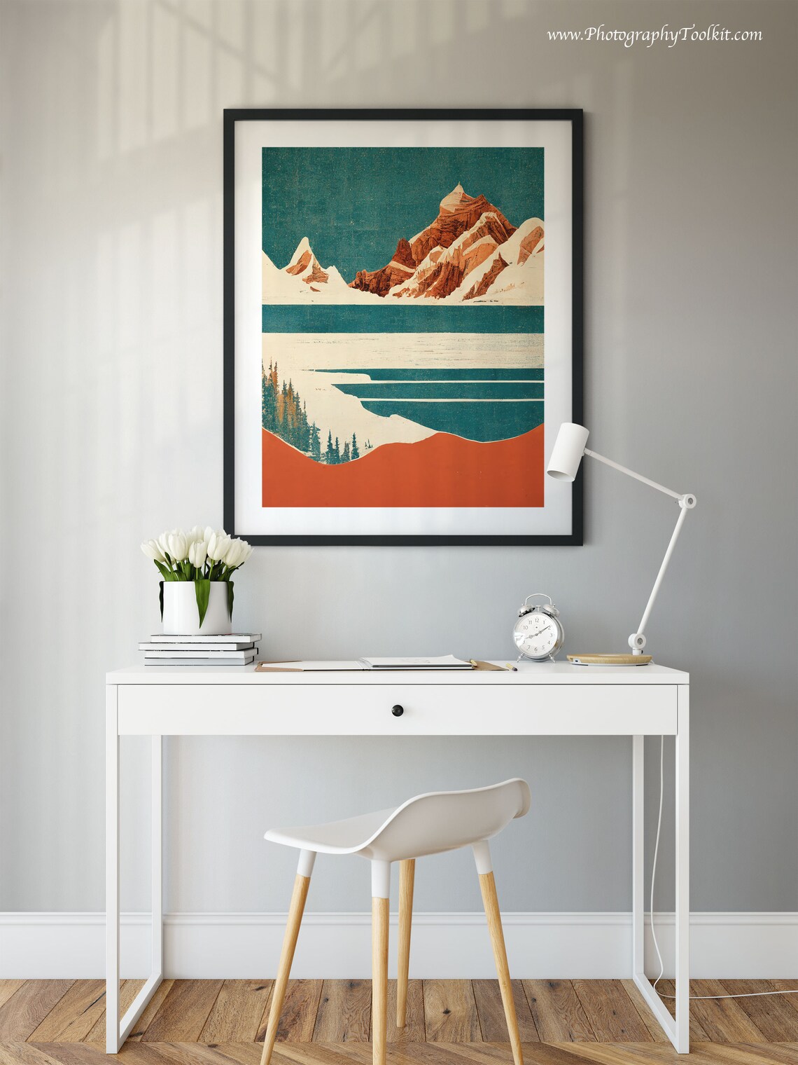 Banff National Park Watercolor Lake Poster - Image 2