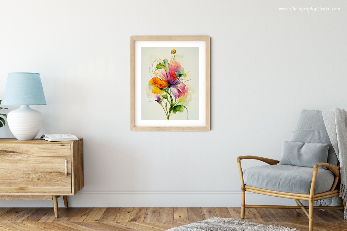 Wildflowers Botanical Leaf Print, Greenery Art Print - Image 6