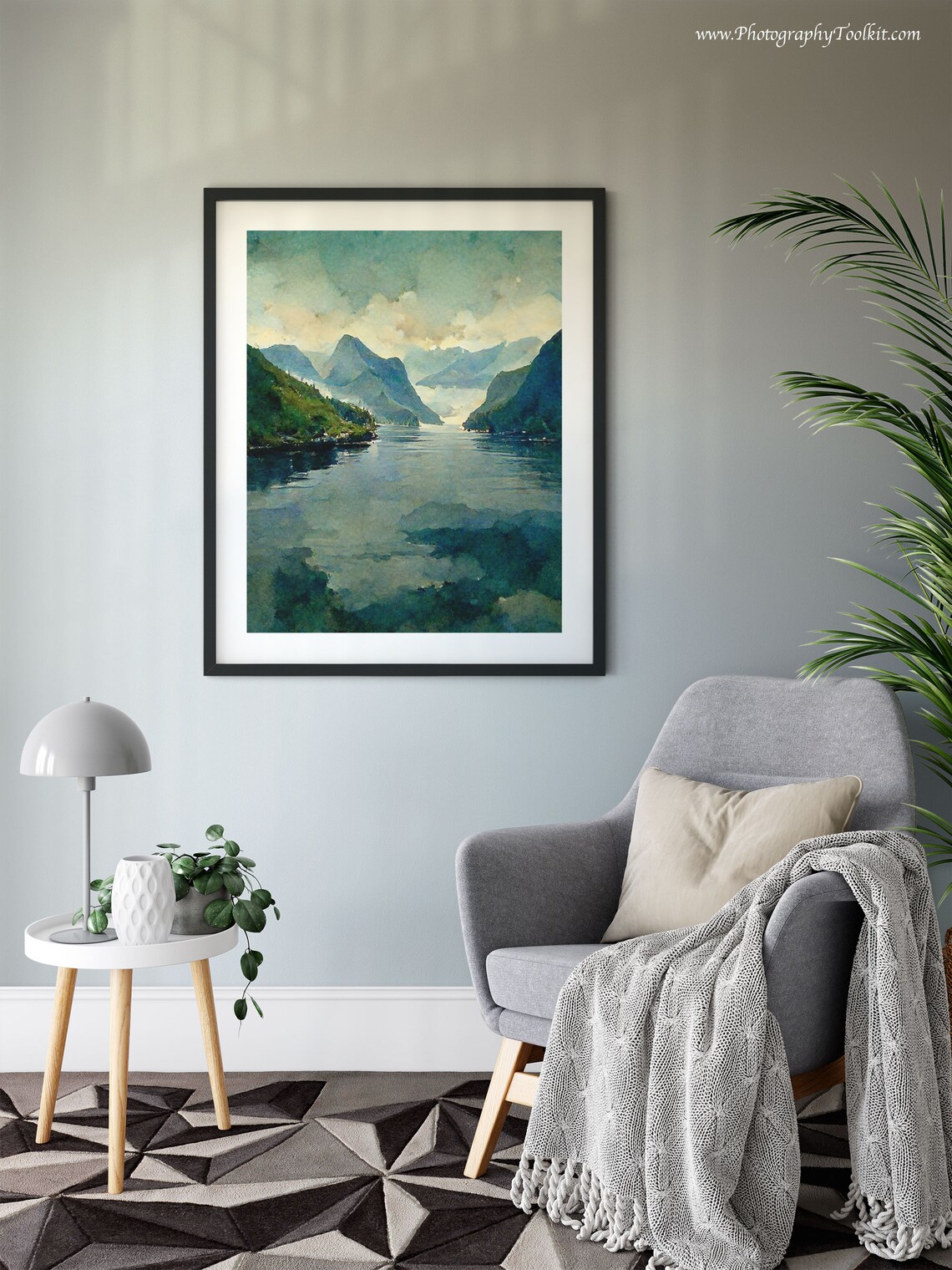 Norwegian Fjord Art Print, Norway Landscape - Image 6