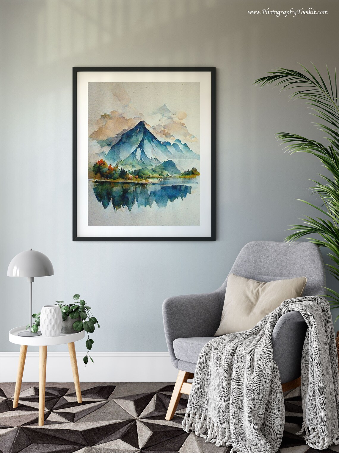 Forest Wall Art Watercolor Landscape Art Print - Image 6