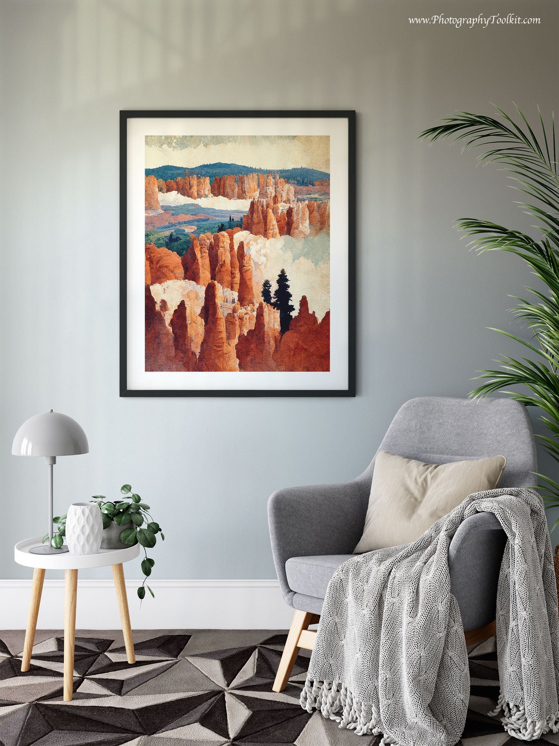 Bryce Canyon Red Rock Hoodoos Vintage Landscape Travel Poster - Image 6
