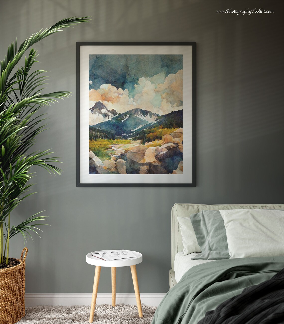 Rocky Mountain Art Print, Canadian Rockies Poster - Image 3
