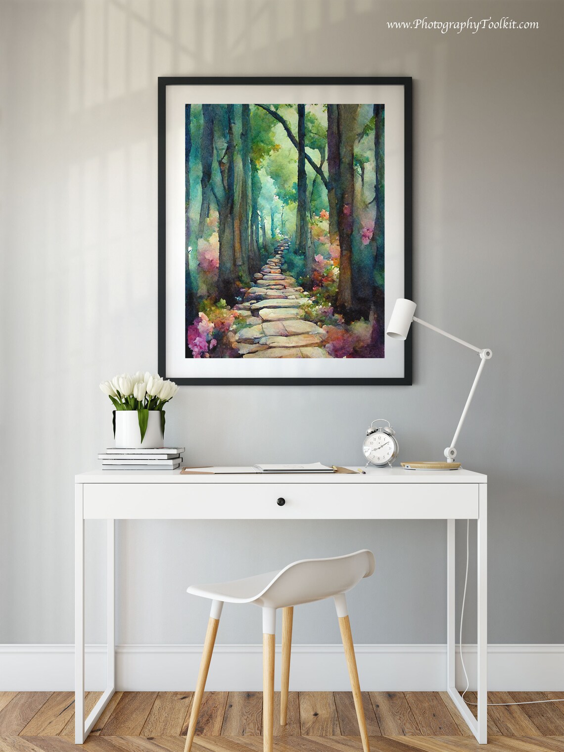 Forest Path Wilderness Art Print - Image 2