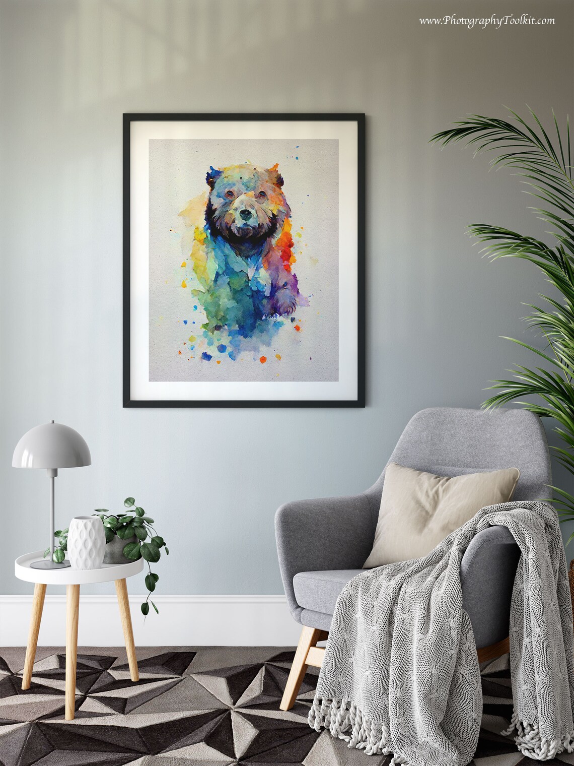 Grizzly Bear Art Print, Wildlife Wall Art - Image 6