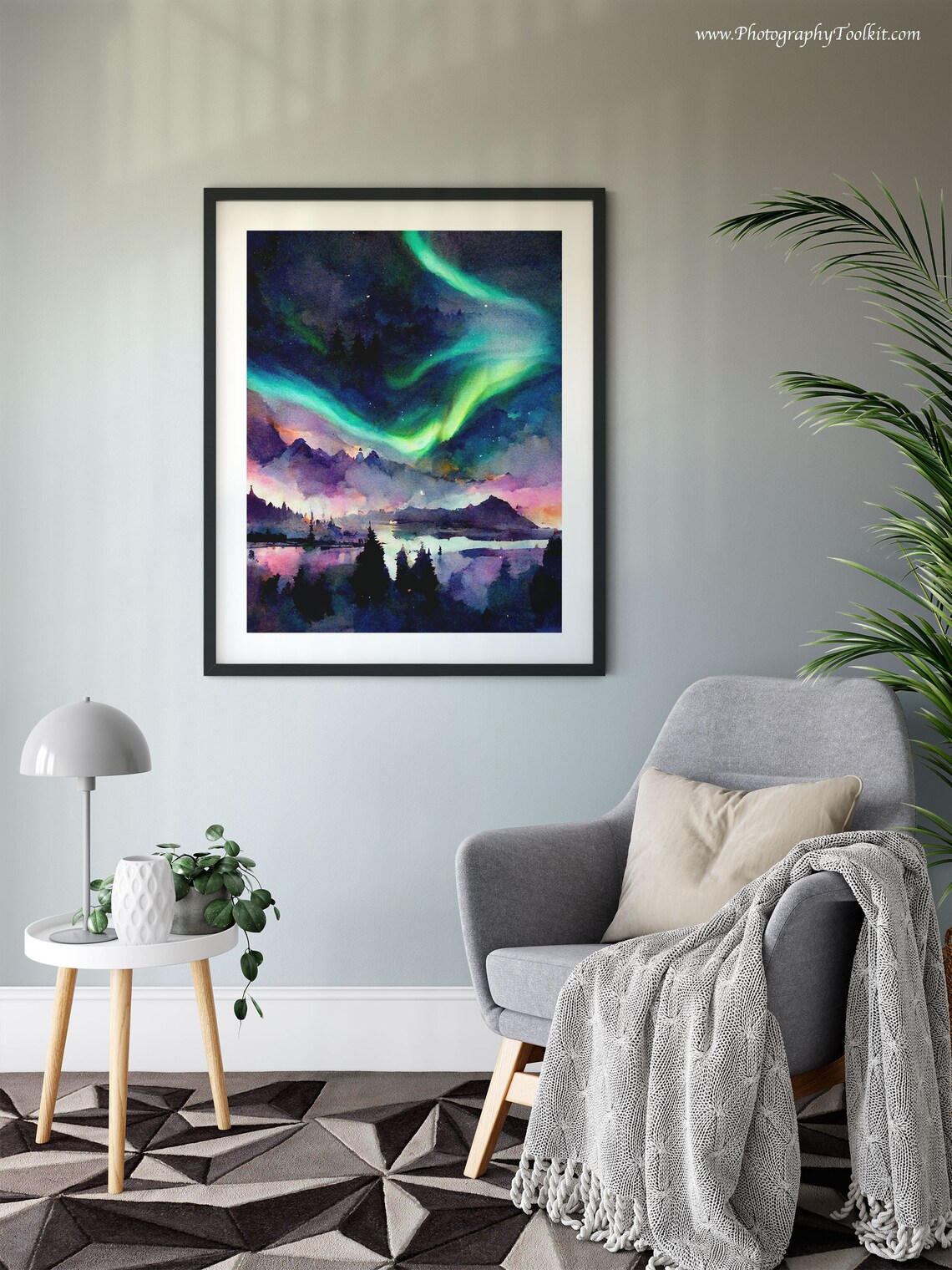 Aurora Borealis Art, Northern Lights Wall Art Print - Image 6