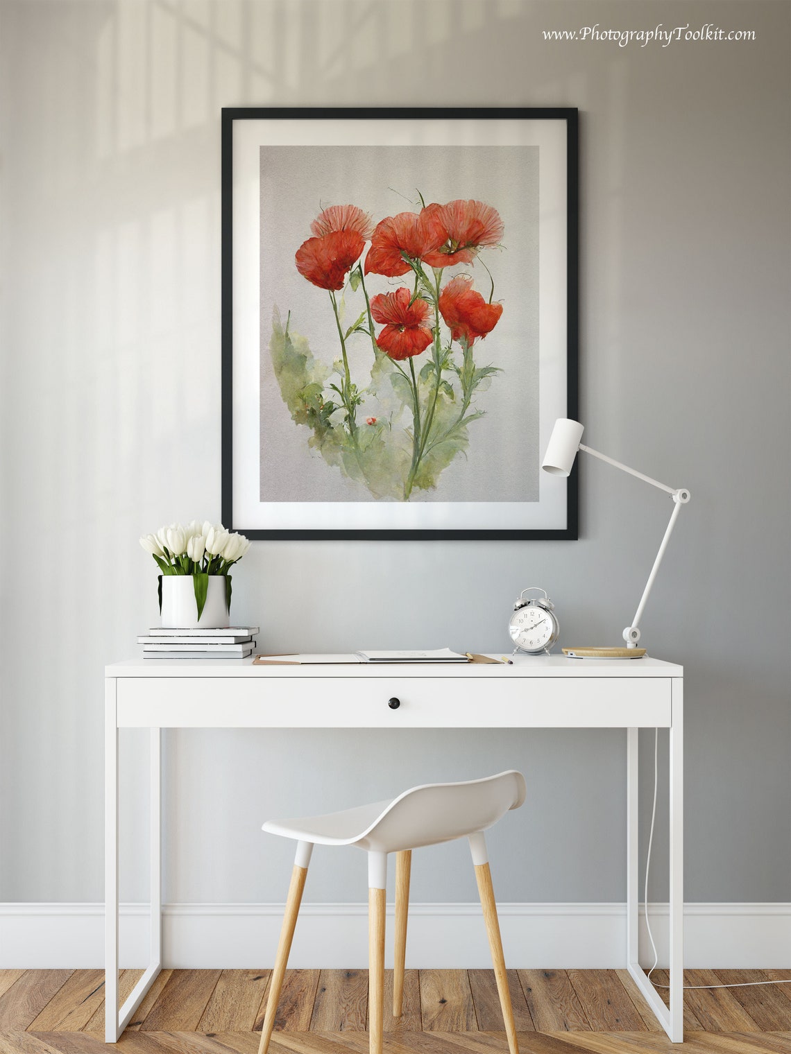 Red Poppies Print Poppy Flowers Art Poppies Watercolor Abstract Poppy Poppy Wall Art Farmhouse Wall Decor Poppy Painting Red Flowers - Image 2