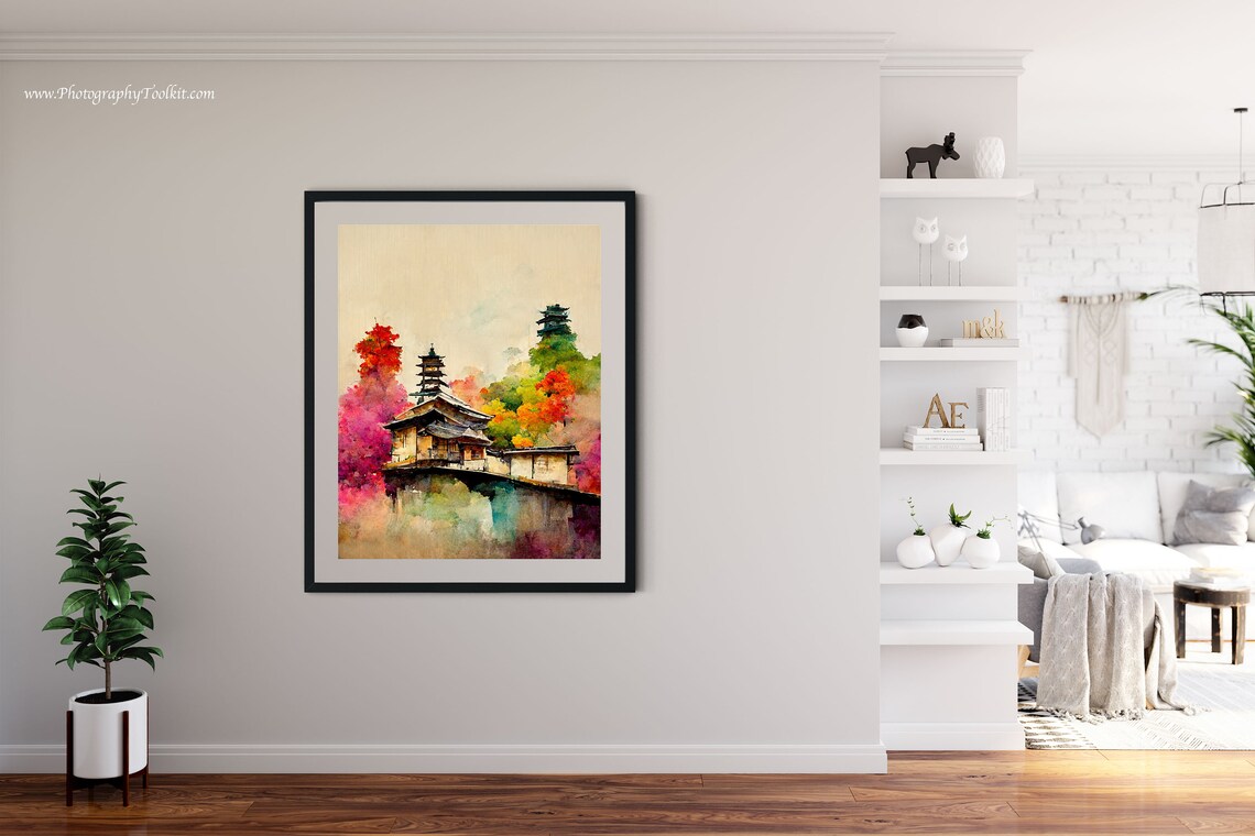 Kyoto Japan Vintage Travel Poster, Japanese Art Print - Image 4
