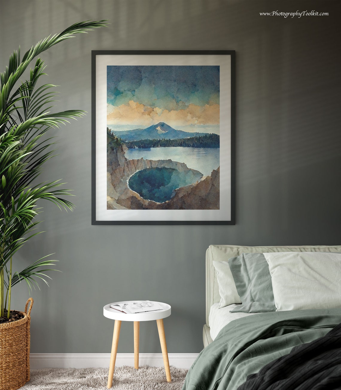 Crater Lake National Park Print National Park Poster Oregon Print Pacific Northwest Art National Park Art Travel Poster Wpa Poster - Image 3