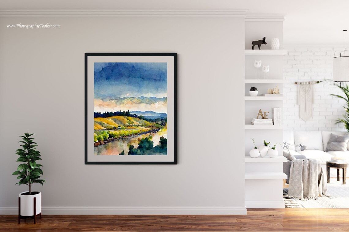 Napa Valley Wine Country Poster, California Wall Art - Image 4