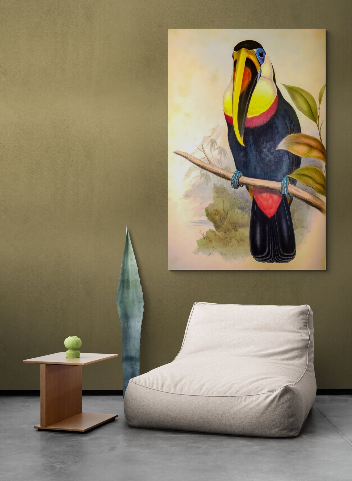 Toco Toucan Vintage Naturalist Bird Illustration Tropical Wall Poster - Image 2
