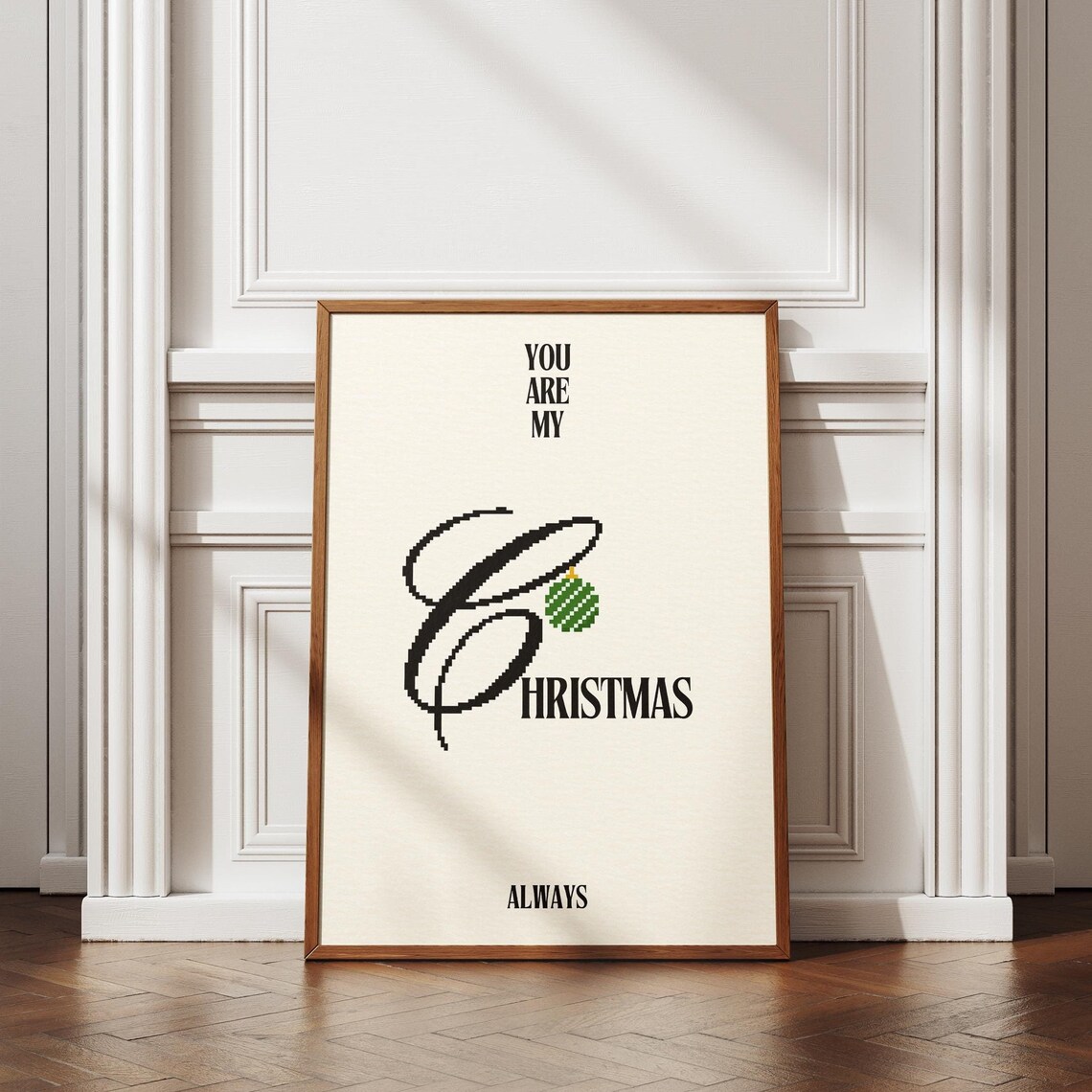 You Are My Christmas Holiday Print Poster Trendy Living Room Decor Quote Art Aesthetic Gift Wall Art With Love 1 Print