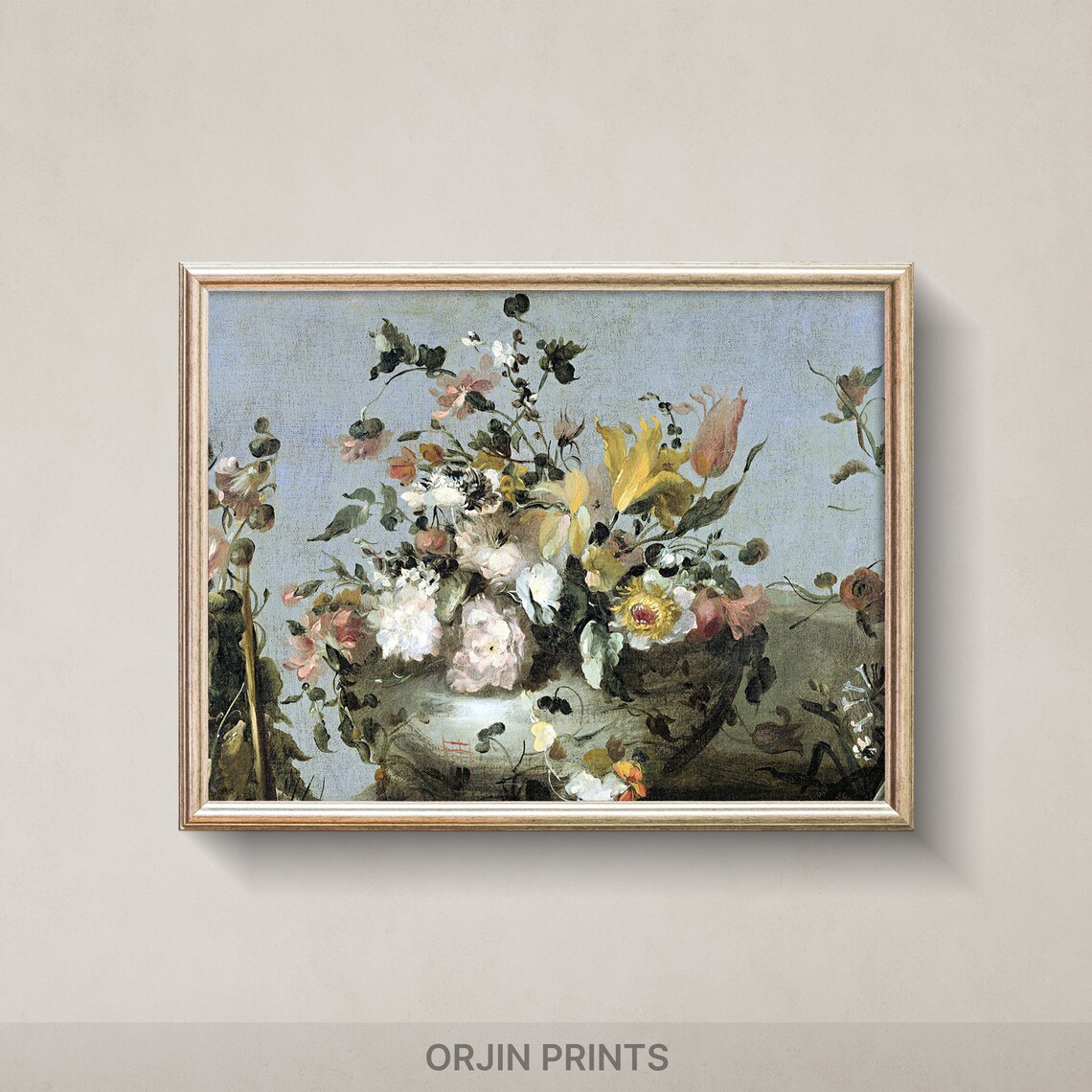 Baroque Floral Bouquet Old Masters Still Life Flower Art Poster