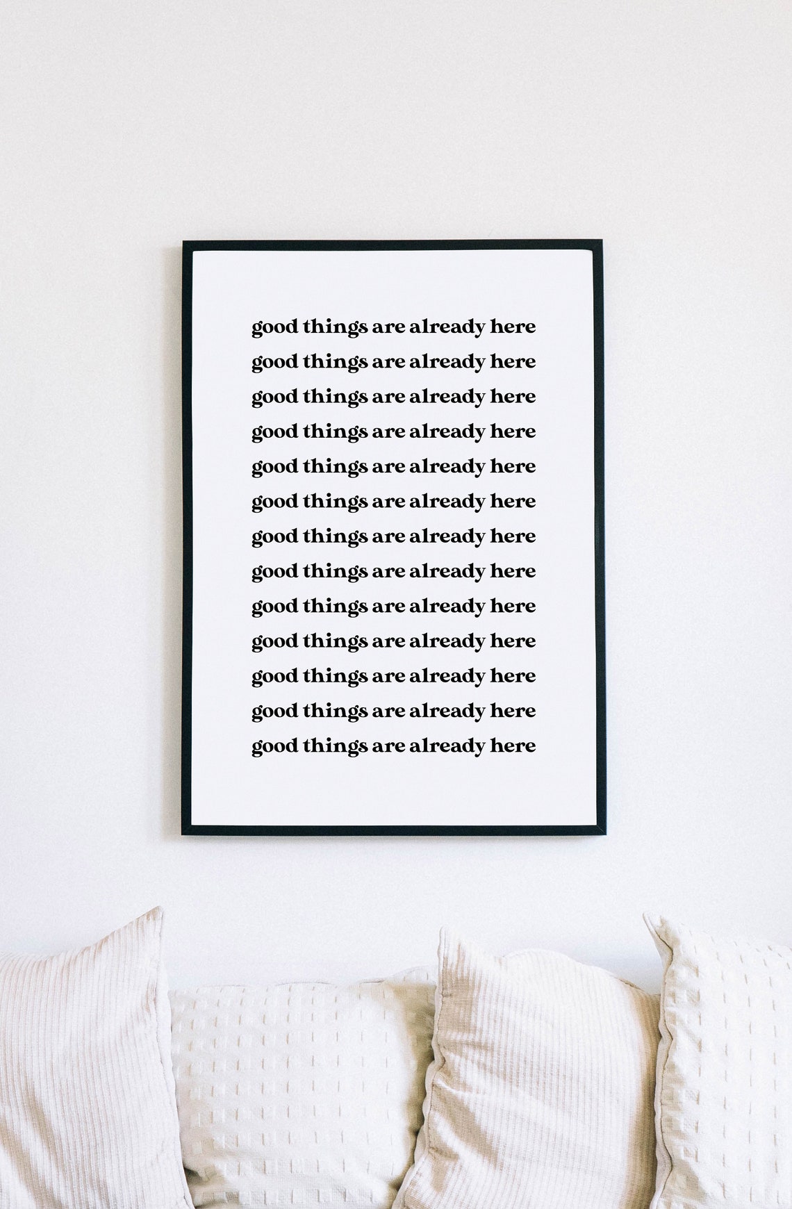 Good Things Are Already Here Affirmation Manifestation Quote Poster - Image 4