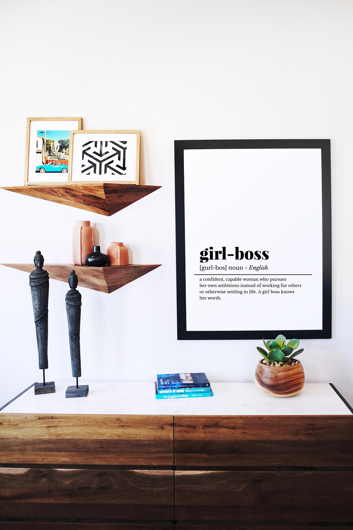 Girl Boss Definition Poster Feminist Office Wall Decor Gift for Women - Image 3