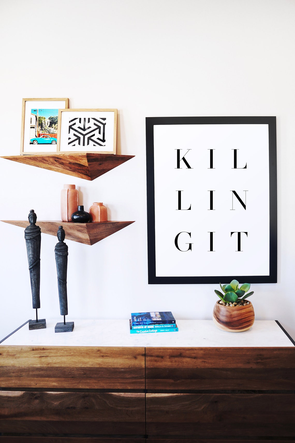 Killing It Minimalist Black Serif Confidence Quote Wall Poster - Image 2