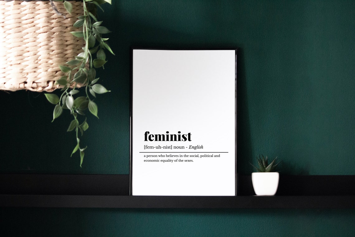 Feminist Definition Equality Quote Inspirational Wall Decor Print - Image 2