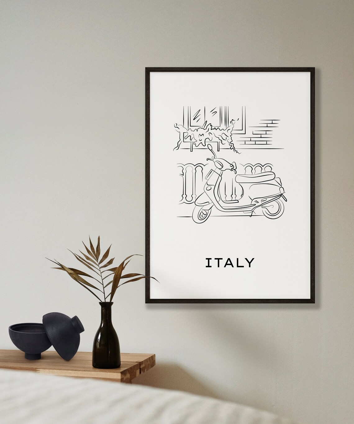 Travel Poster Italy Print Italy Poster Print Rome Print Black And White Art Minimalist Rome Wall Art Rome Wall Poster Travel Print - Image 3