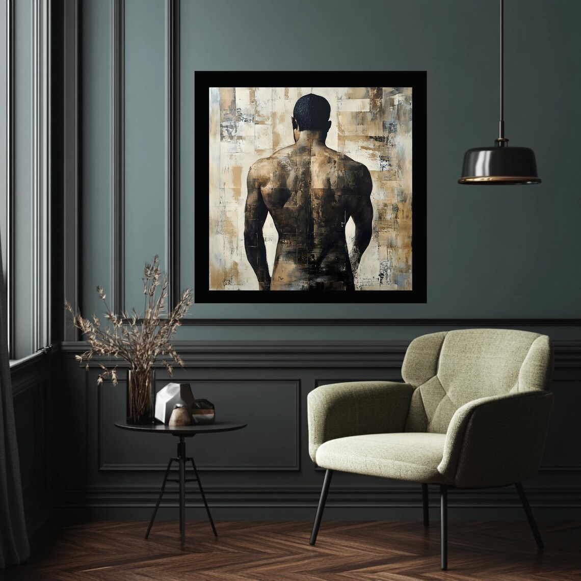 Masculine Abstract Nude Male, Stylish Gift - Image 5