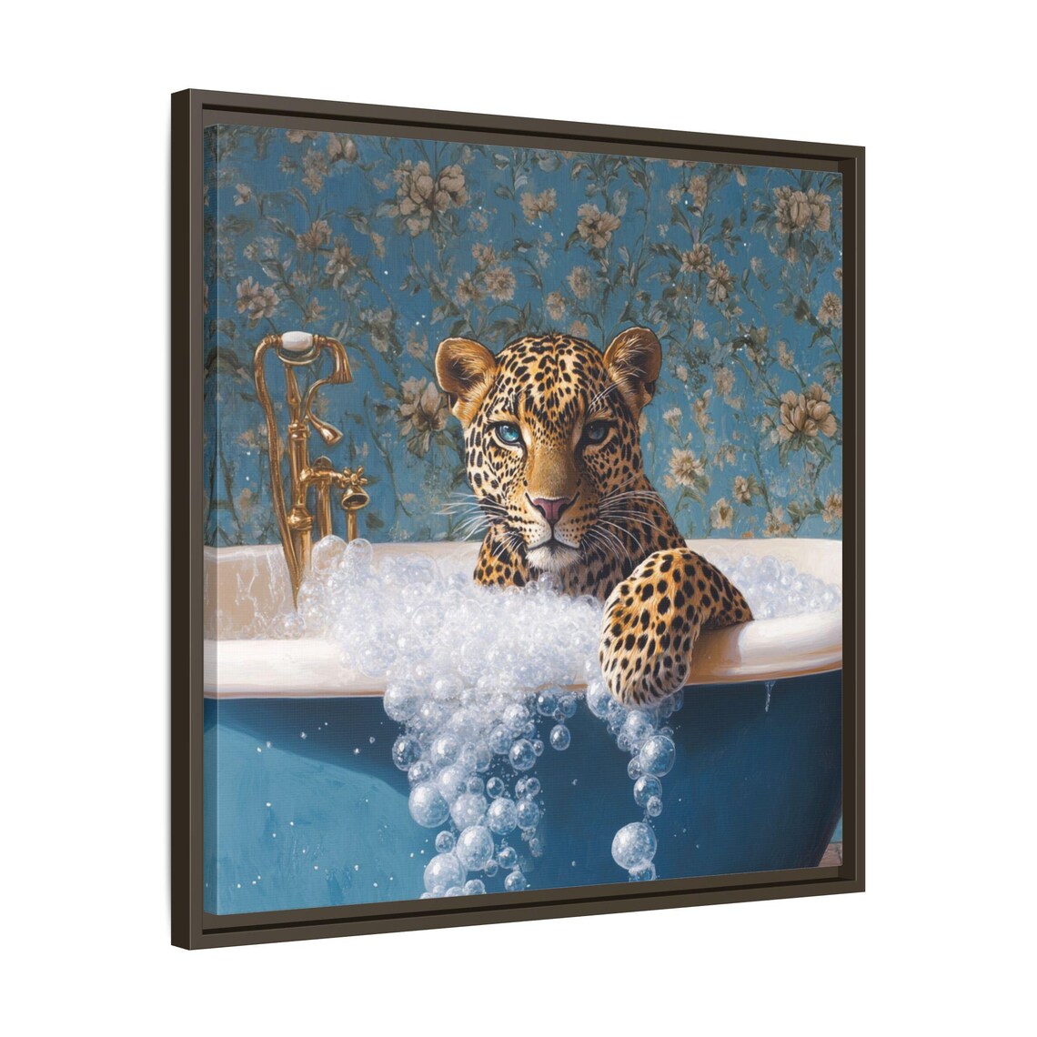 Leopard Bathroom Art Print, Fun Animal Decor - Image 3