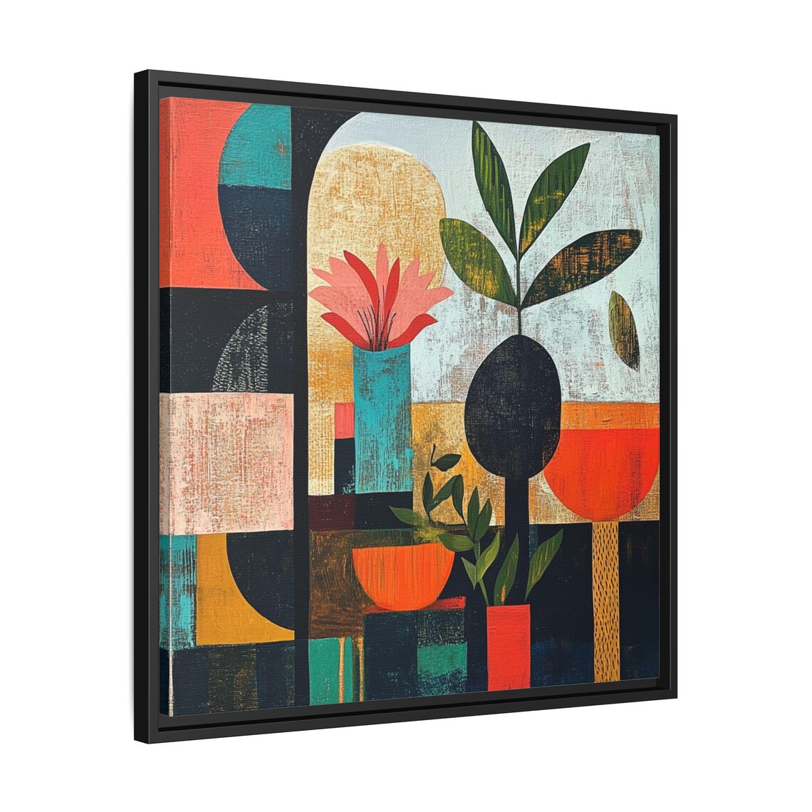 Mid Century Boho Botanical Abstract Art Print - Image 2